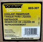 Dorman 603-307 Engine Coolant Reservoir-recovery Tank. Fixed Price $25.52.
