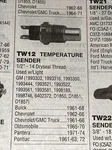 Temperature With Light Switch Kemparts TW12. Fixed Price $12.89.