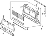 Genuine Ford Radiator Support Panel LX6Z5816146K. Fixed Price $467.05.