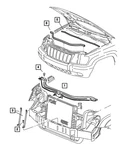 Genuine Mopar Radiator Cross-member 52079416. Fixed Price $134.19.