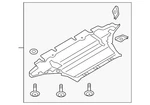 Genuine Audi Splash Shield 8F0-863-821. Fixed Price $414.47.