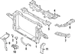 Genuine Nissan Radiator Support Panel Reinforcement 62517-6GP0A. Fixed Price $115.34.