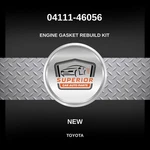 Genuine 1993-1998 Toyota Supra Engine Gasket Rebuild Kit 04111-46056. Fixed Price $331.74.