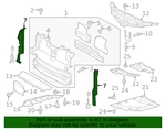 Ford/lincoln Oem 2019-20 Edge/nautilus Right Air Guide K2GZ8B191A Nip (one Part). Fixed Price $35.00.
