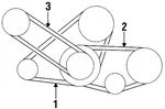 Genuine Nissan Alternator Belt A172M-V53SMVW. Fixed Price $43.01.