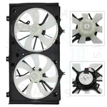 Radiator Condenser Cooling Fan Assembly For 2007 08-2009 Toyota Camry 2.4L L4. Fixed Price $57.74.