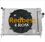 2294 4ROW Alu Radiator Shroud 16"FAN Fits 2000-2004 Dodge Dakota Durango 5.9L V8. Fixed Price $271.40.