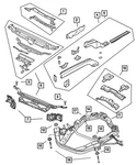 Genuine Mopar Headlamp Mounting Panel Package Right 5003852AD. Fixed Price $200.67.