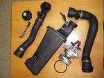 Bmw E46 Water Pump Coolant Expansion Tank Upper Lower Radiator Hose Kit Set. Fixed Price $93.99.