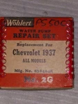 Chevrolet 1937 Wohlert Water Pump Repair Kit Part No.: 2G. Fixed Price $35.95.