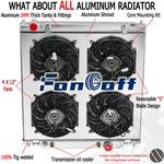 3-ROW Radiator Shroud Fan Fit 2005-2007 Ford F-250 350 450 550 6.0L 6.8L. Fixed Price $339.00.