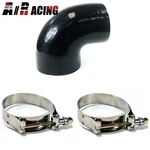 Emusa 3.5" To 4" Silicone 90DEGREE Hose Reducer Pipe BLACK+2X T-bolt Clamps. Fixed Price $21.98.