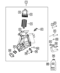 Genuine Mopar Engine Coolant To Oil Cooler Outlet Hose 68490058AA. Fixed Price $20.51.