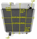 Rockin Champion 2 Row All Aluminum Radiator 1964 - 1966 Ford Mustang V8 Swap. Fixed Price $261.20.