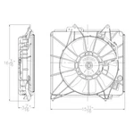 Fits 2009-2014 Honda A/c Condenser Fan Assembly 674-50496. Fixed Price $89.96.