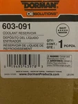 Dorman 603-091 Front Engine Coolant Reservoir Compatible With Select Ford Models. Fixed Price $62.99.