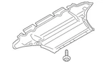 Genuine Audi Radiator Support Splash Shield 8F0-863-821-B. Fixed Price $402.63.