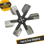 Derale 17617 17" Heavy Duty Stainless Steel Reverse Rotation Flex Fan, Black Hub. Fixed Price $97.58.