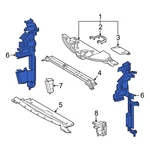 For Toyota Sienna 21-26 Front Right Radiator Support Air Deflector. Fixed Price $44.92.