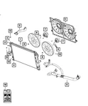 Genuine Mopar Radiator Outlet Hose 55111455AD. Fixed Price $33.92.
