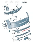 Audi Tt Fv Rear Bumper Spoiler New Oem. Fixed Price $321.62.