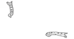 Genuine Nissan Radiator Support Tie Bar Extension F2512-3SGMA. Fixed Price $77.69.