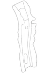 Genuine Gm Driver Side Front End Upper Tie Bar Support 39092846. Fixed Price $11.56.