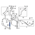 For Kia Sportage 2017-2022 29136D9600 Front Left Radiator Support Baffle. Fixed Price $19.67.