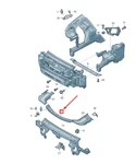 Genuine Vw Touareg MK2 Front Panel, Centre Cover 7P6805285. Fixed Price $177.25.