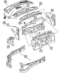 Genuine Mopar Radiator Closure Left 55362307AF. Fixed Price $121.28.