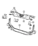Genuine Mopar Radiator Closure Panel Cross-member 5160196AG. Fixed Price $274.28.