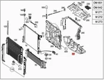 Genuine Air Baffle Mercedes A207 C207 2075050430. Fixed Price $93.69.