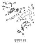 Genuine Mopar Front Fascia Spat Right 68745262AA. Fixed Price $41.87.