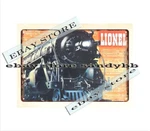 1937 Locomotive Engine Toy Train Electric Railroad Railway Tin Sign. Fixed Price $19.58.