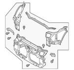 Genuine Nissan Radiator Support Panel 62500-EV00C. Fixed Price $582.26.