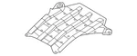 Genuine Nissan Radiator Support Splash Shield 50843-9BV0A. Fixed Price $113.44.
