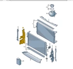 New Volkswagen Tiguan AD1 Right Radiator Air Guide 5NN121284G 5NN-121-284-G. Fixed Price $50.00.