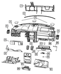 Genuine Mopar Instrument Panel Seal 4595913AA. Fixed Price $20.09.