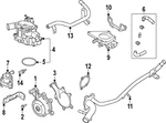 Genuine Nissan Engine Coolant Outlet Flange 11060-7JA0A. Fixed Price $52.71.
