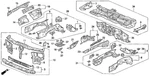 Genuine Honda Panel Set Front Bulkhead 04601-SS0-300ZZ. Fixed Price $96.57.