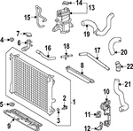 Genuine Lexus Radiator Support Air Deflector 16595-F0280. Fixed Price $67.78.