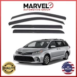 Out-channel Window Vent Visor Rain Guards Deflectors For Toyota Sienna 2011-2020. Fixed Price $31.90.