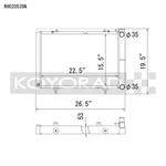 Koyo RH020539N Series 53MM Radiator; For 1989-1998 Nissan 240SX V8 Turbo (mt). Fixed Price $434.63.