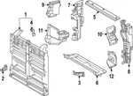 Genuine Lexus Radiator Support Baffle 16593-F0450. Fixed Price $131.38.