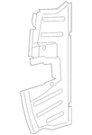 Genuine Audi Radiator Support Baffle 4G8-121-284-BD. Fixed Price $64.38.
