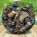 Exclusive Viking Warrior Aluminum Durable Tin Metal Signs Home Cor 8X8. Fixed Price $10.99.