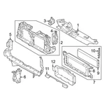Ford Ranger 2024-2025 MB3Z8475H Front Lower Radiator Shutter Assembly. Fixed Price $503.93.