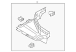Genuine Audi Radiator Support Splash Shield 80A-853-887-M. Fixed Price $158.10.
