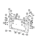 Genuine Mopar Radiator Support Bracket Right 68266628AA. Fixed Price $11.68.