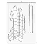 Genuine Kia Air Guide 29136-B0000. Fixed Price $41.86.